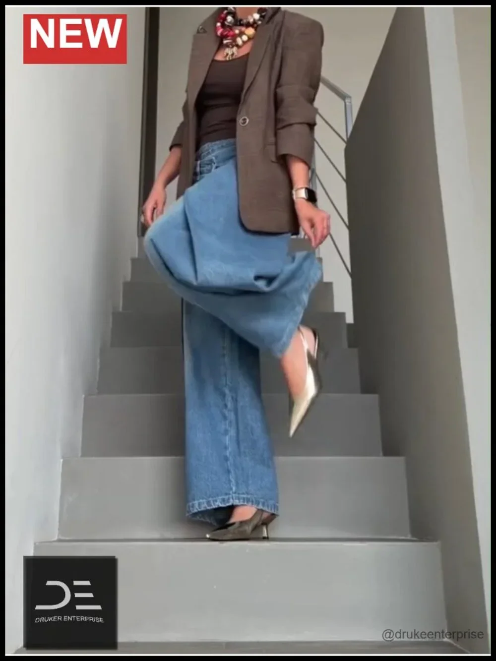 Womens Asymmetrical Cargo Jeans Baggy Y2K Wide Leg Denim Pants